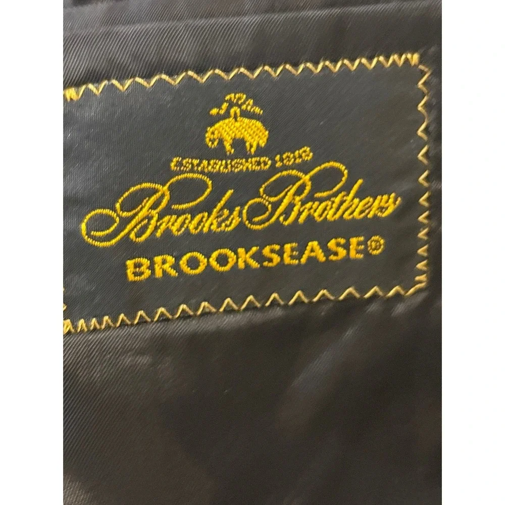 Brooks Brothers Mens Black Two Button Blazer Jacket Notch Suit Coat‎